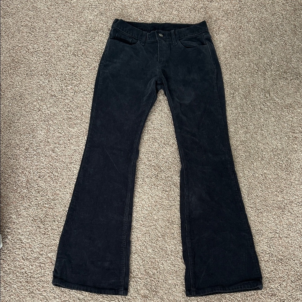 John galt Navy Corduroy Flare Pants